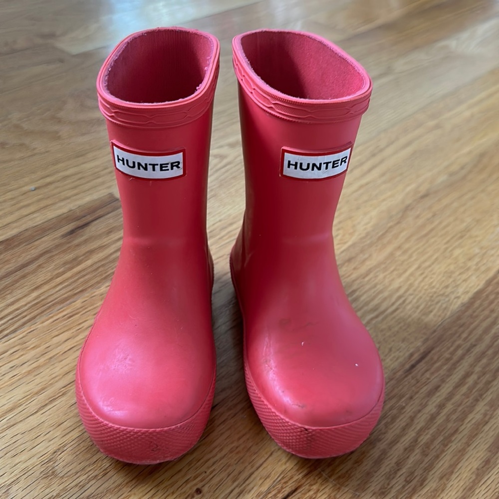 Hunter Rain boots toddler size 6 bubble gum pink